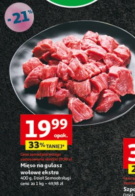 Mi臋so na gulasz wo艂owe Auchan pewni dobrego promocja