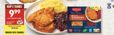 Kotlet schabowy Drób Podano Jedrusia promocja w Delikatesy Centrum