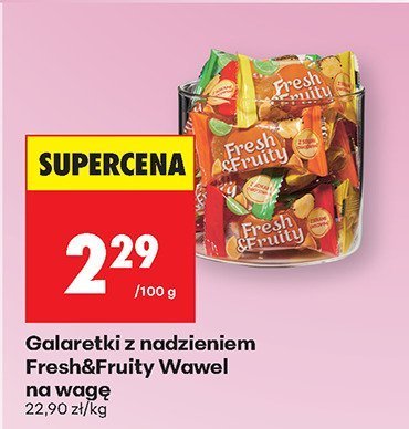 Galaretki z nadzieniem Fresh&Fruity na wagę promocja w Biedronka