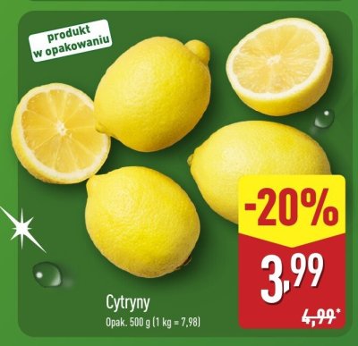 Cytryny promocja w Aldi