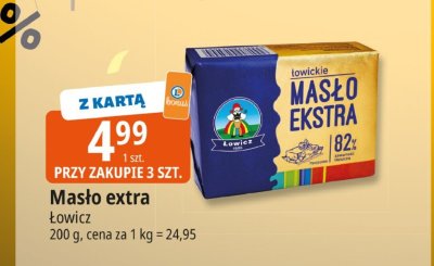 Masło extra Łowicz promocja w Leclerc