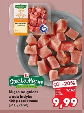 Mięso na gulasz z indyka Stoisko mięsne promocja