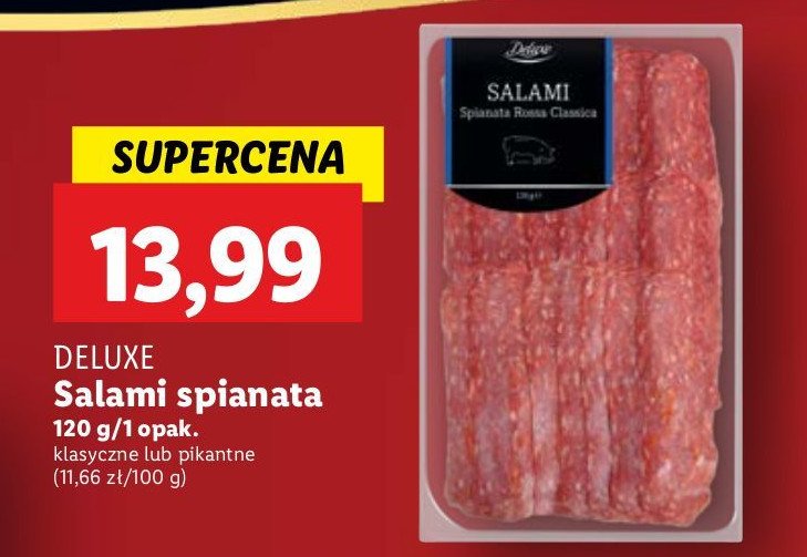 Salami spianata klasyczne Deluxe promocja