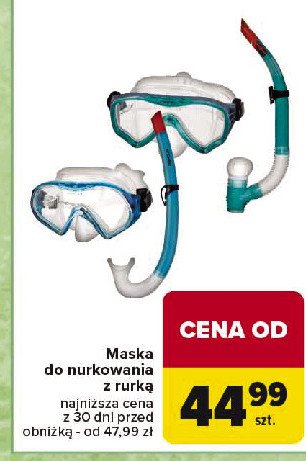 Maska do nurkowania z rurką promocja w Carrefour