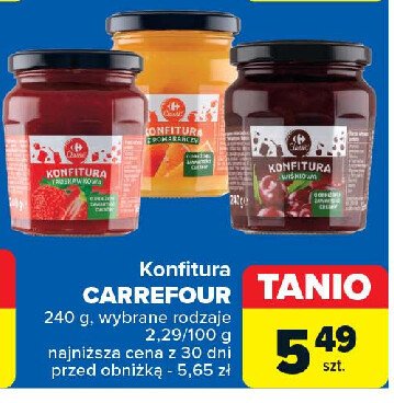 Konfitura truskawkowa Carrefour promocja