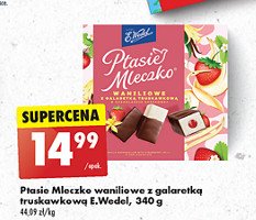 Czekoladki waniliowe z galaretką truskawkową E. wedel ptasie mleczko promocja