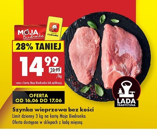 Szynka wieprzowa bez kości promocja