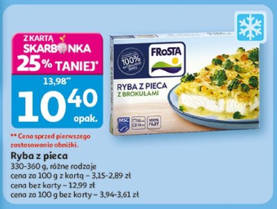 Ryba z pieca z brokułami Frosta promocja w Auchan