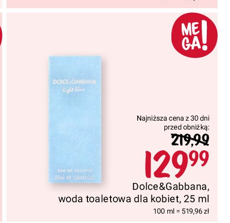 Woda toaletowa DOLCE&GABBANA LIGHT BLUE EAU INTENSE promocja