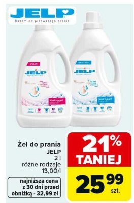 Żel do prania JELP różne rodzaje promocja w Carrefour Market