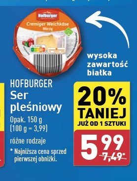 Ser pleśniowy wurzig Hofburger promocja