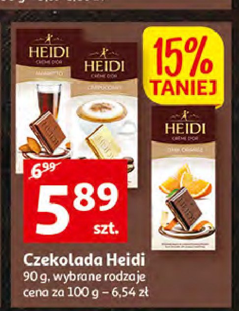 Czekolada biała cappuccino Heidi promocja