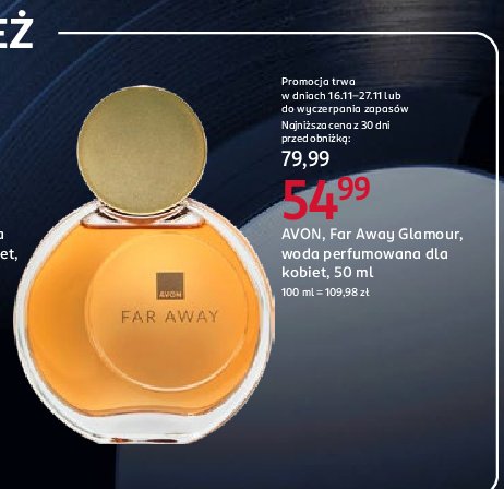 Woda perfumowana AVON FAR AWAY promocja w Rossmann