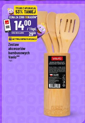 Zestaw akcesoriów bambusowych Vavio promocja w POLOmarket
