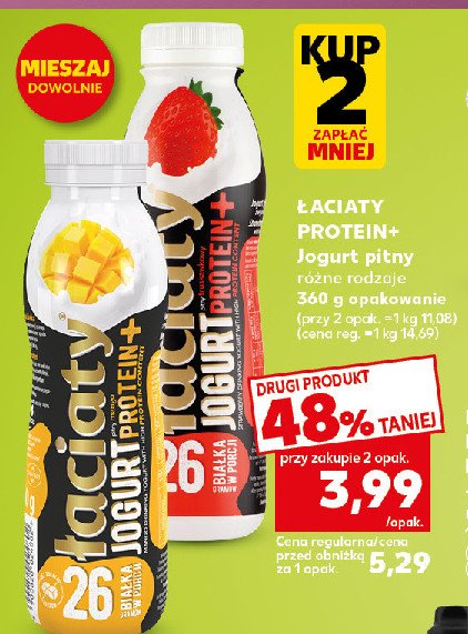 Jogurt proteinowy mango Łaciaty promocja