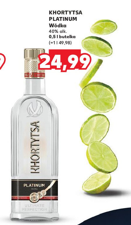 Wódka KHORTYTSA PLATINIUM promocja w Kaufland