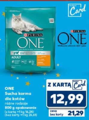 Karma dla kotów ONE sucha różne rodzaje promocja w Kaufland