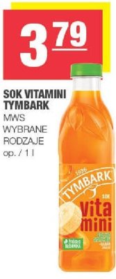 Sok Witamini Tymbark wybrane rodzaje promocja w SPAR