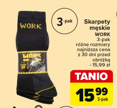 Skarpety męskie work promocja