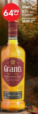 Whisky Grant's 0,7l promocja w Żabka