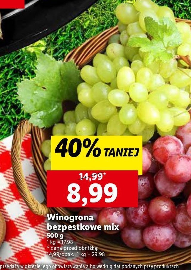Winogrona bezpestkowe mix promocja