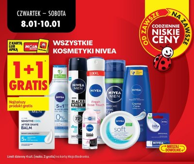 Nivea Black & White antyperspirant roll-on promocja w Biedronka