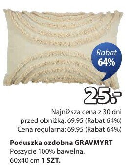 Poduszka ozdobna GRAVMYRT promocja w Jysk
