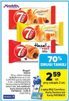 Rogal różne rodzaje promocja w Carrefour