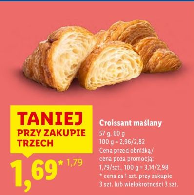 Croissant maślany promocja w Lidl