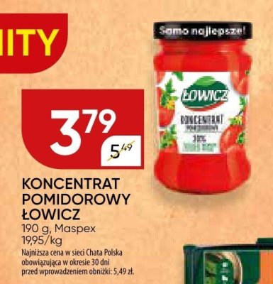 Koncentrat pomidorowy łowicz promocja w Chata Polska