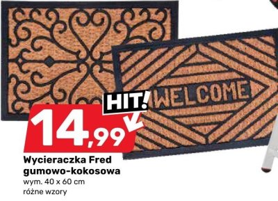 Wycieraczka Fred gumowo-kokosowa promocja w Bricomarche