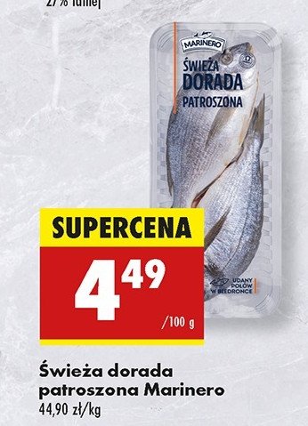 Dorada patroszona świeża Marinero promocja