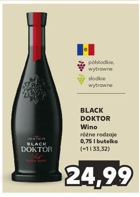 Wino BLACK DOCTOR WHITE MEDIUM SWEET BLACK DOKTOR promocja