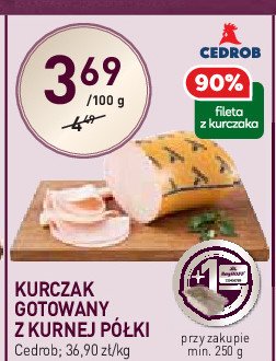 Kurczak gotowany z kurnej półki Cedrob promocja