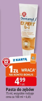 Pasta do zębów Dentamyl Expert 8in1 promocja w Leclerc