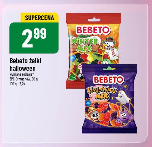 Żelki halloween mix Bebeto promocja w POLOmarket