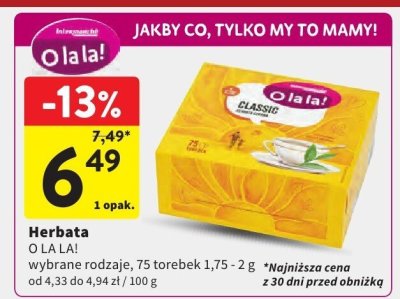 Herbata promocja w Intermarche