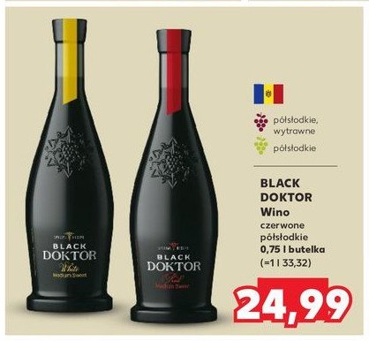 Wino BLACK DOCTOR WHITE MEDIUM SWEET BLACK DOKTOR promocja