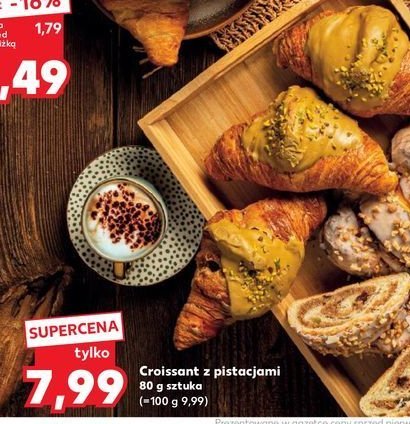 Croissant z pistacjami promocja