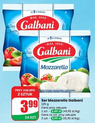 Ser Mozzarella  promocja w Dino