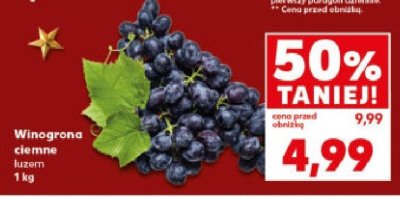 Winogrona ciemne luzem 1 kg promocja w Kaufland
