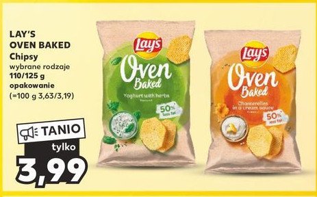 Chipsy yoghurt with herbs Lay's oven baked promocja