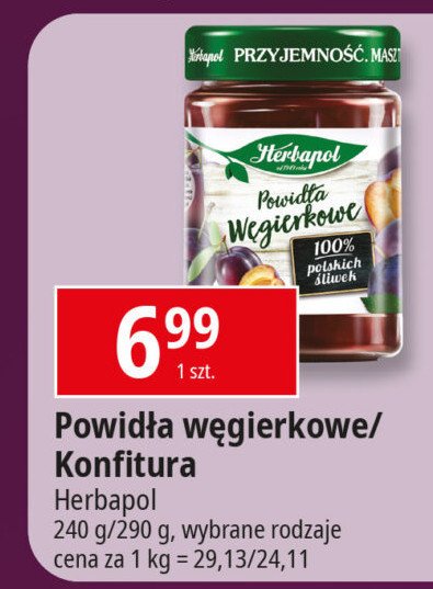 Powidła węgierkowe Herbapol promocja