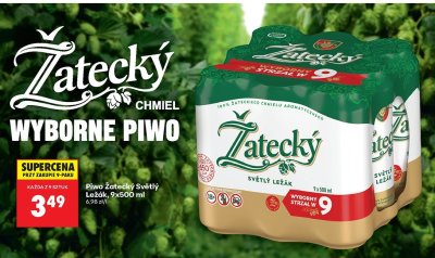 Piwo Żatecký Světlý Ležák promocja w Biedronka