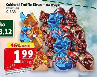 Cukierki Truffle Elvan na wagę Gibar promocja w Prim Market