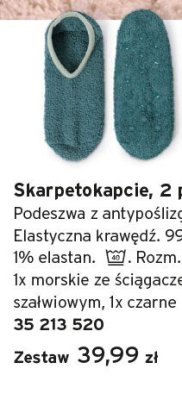 Skarpetokаpcie, 2 pary morskie ze ściągaczem promocja w Tchibo