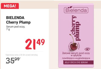 Serum pod oczy Cherry Plump promocja w Rossmann