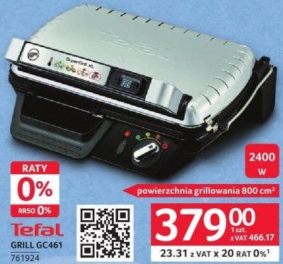 Grill TEFAL GC461 promocja w Selgros