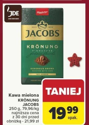 Kawa mielona KRÖNUNG JACOBS promocja w Carrefour