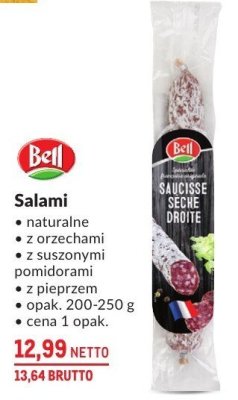 Salami naturalne z orzechami z suszonymi pomidorami z pieprzem promocja w Makro